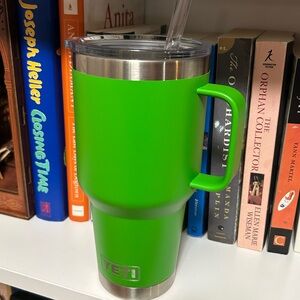 YETI Green Tumbler with Handle
